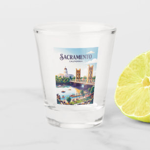 Sacramento Kalifornien Schnapsglas