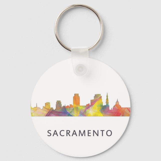 SACRAMENTO, KALIFORNIEN SKYLINE WB1 - SCHLÜSSELANHÄNGER (Vorderseite)