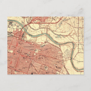 Sacramento Kalifornien Vintage Karte