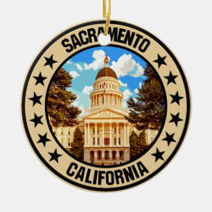 Sacramento Keramik Ornament