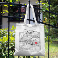 Sacramento Liebe Locator | City Map Wedding Welcom