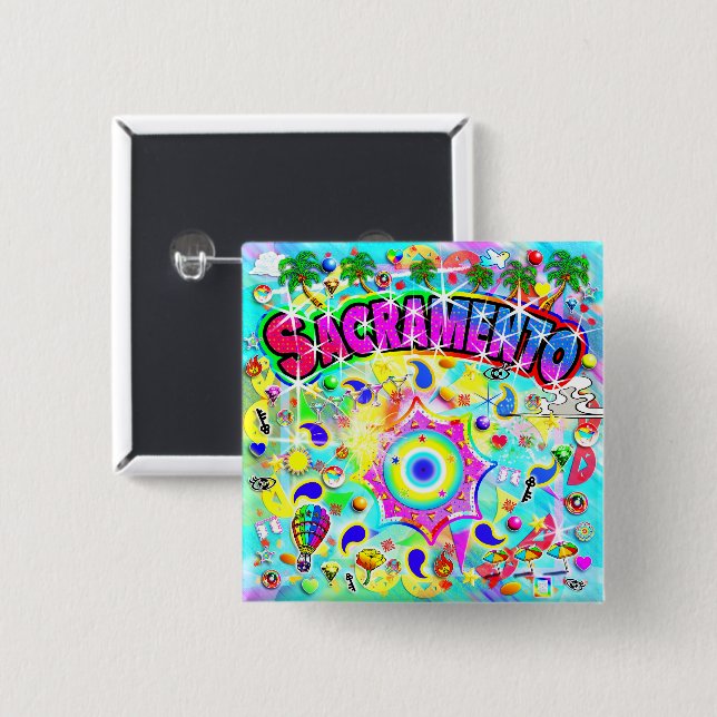Sacramento Mystic Dance Button (Vorne & Hinten)