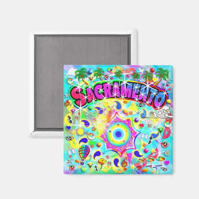 Sacramento Mystic Dance  Magnet (Vorderseite/Rückseite)