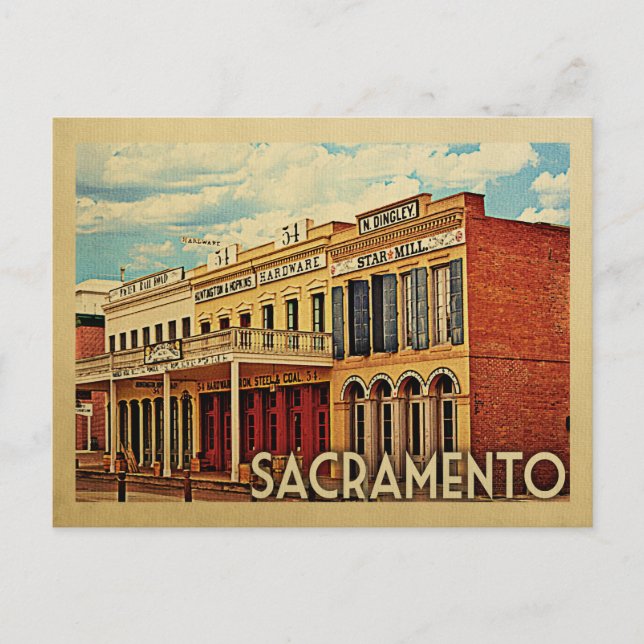 Sacramento Postcard California Postkarte (Vorderseite)