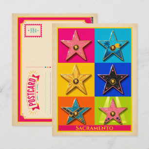 Sacramento Postkarte Kalifornien Hollywood Star