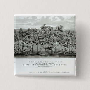 Sacramento-Stadt, Kalifornien Button