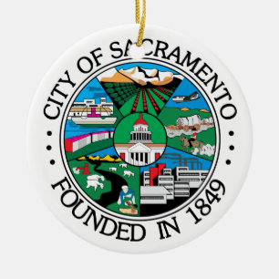 Sacramento-Stadt-Siegel Keramikornament