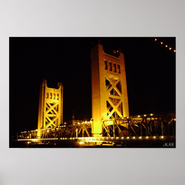 Sacramento Tower Bridge Poster (Vorne)