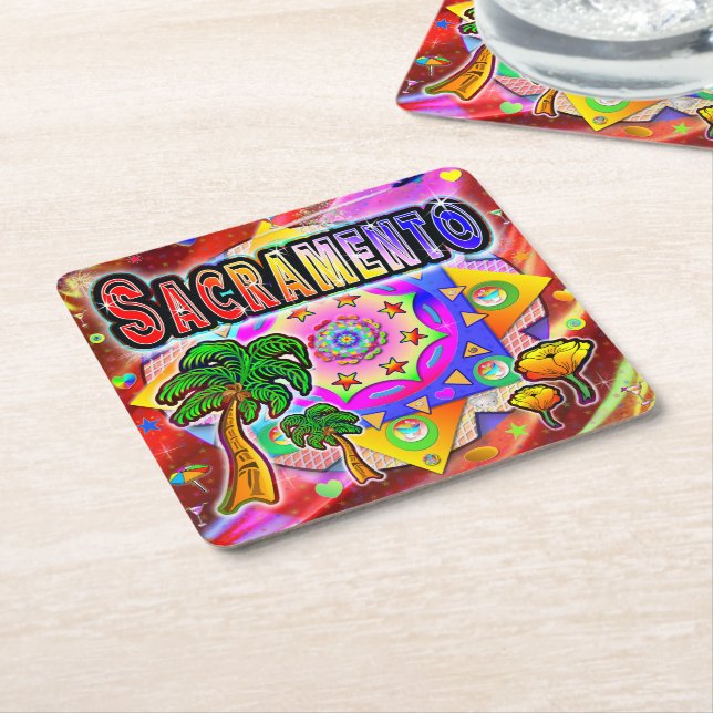 Sacramento Tropical Friends Untersetzer (angewinkelt)