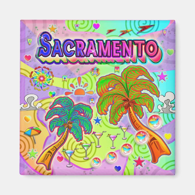 Sacramento Vacation Target Magnet (Vorne)