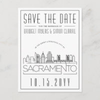 Sacramento Wedding |Stilisierte Skyline Save the D