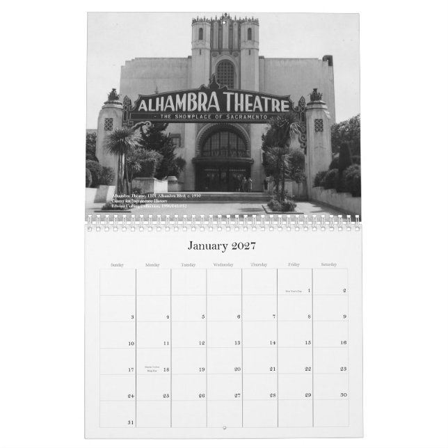 Sacramentos verlorene Strukturen Kalender (Jan 2027)