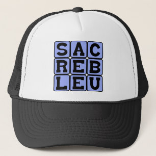 Sacré Blau, französischer Jargon Truckerkappe