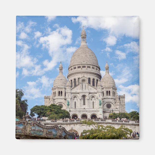 Sacre Coeur auf dem Montmartre-Hügel - Paris, Fran Magnet (Vorne)