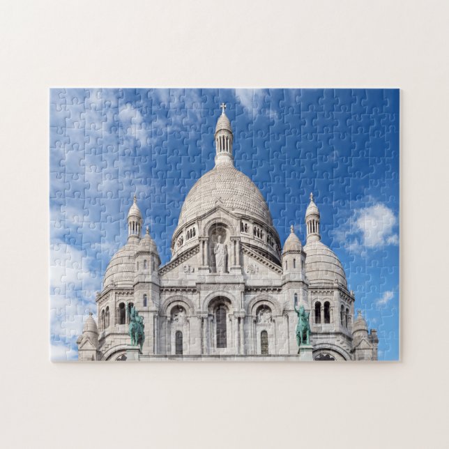 Sacre Coeur auf dem Montmartre-Hügel - Paris, Fran Puzzle (Horizontal)