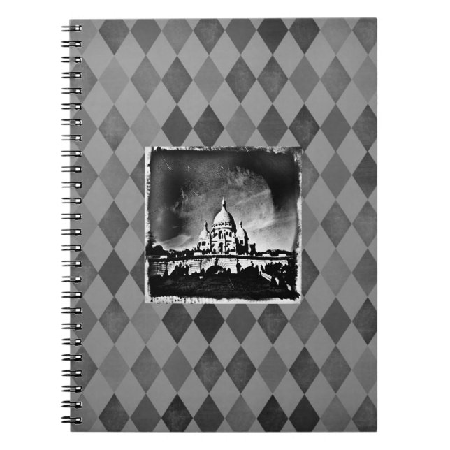 Sacre Coeur BW Notizblock (Vorderseite)