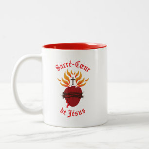 Sacré-Coeur de Jésus/Heiliges Herz Jesu Zweifarbige Tasse