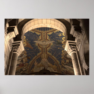 Sacré-Coeur Heiliger Geist Apse Mosaic Paris Tauve Poster