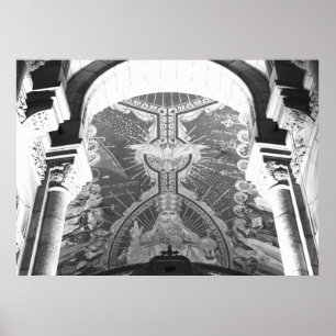 Sacré-Coeur Heiliger Geist Apsis Christusmosaik Mo Poster