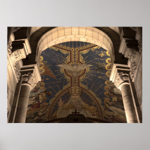 Sacré-Cœur Holy spirit Apsis Christusmosaik Mosaik Poster