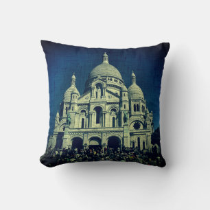Sacré-Coeur Montmartre Leinwand Paris Throw Pillow Kissen