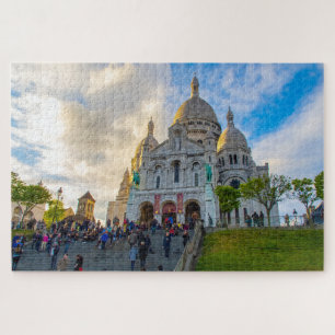 Sacre Couer Basilique in Montmartre, Paris, Frankr Puzzle
