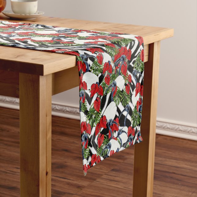 Sacred Anthurium Table Runner Mittelgroßer Tischläufer (Beispiel)