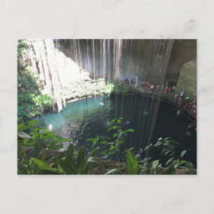 Sacred Blue Cenote, Ik Kil, Mexico Postcard Postkarte