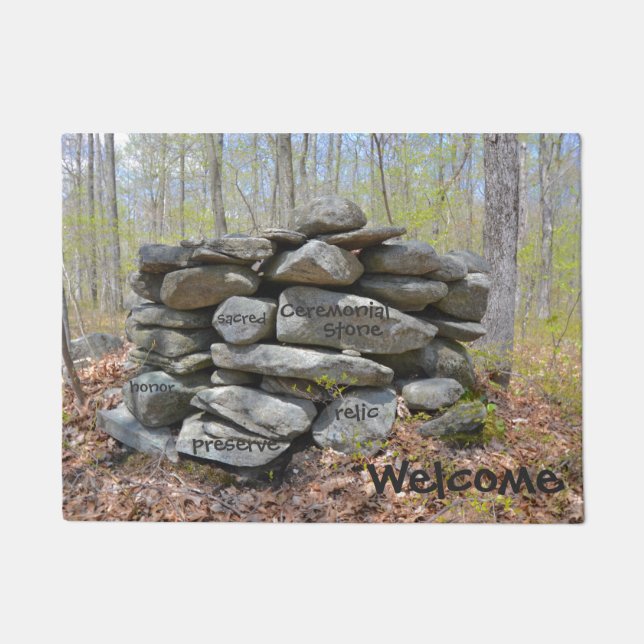 Sacred Ceremonial Stone Fußmatte (Vorderseite)