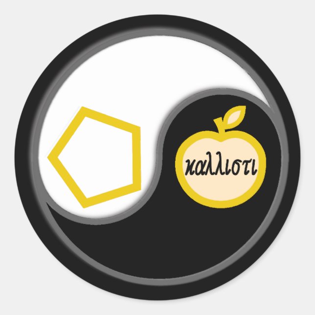 Sacred Chao Runder Aufkleber (Vorderseite)