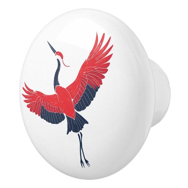 Sacred Crane Keramikknauf (Rechts)