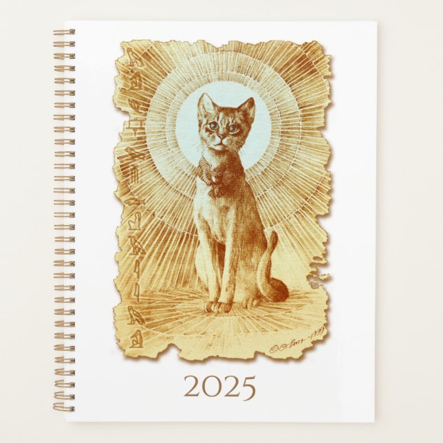 Sacred Egyptian Royal Cat Planner Planer (Vorderseite)