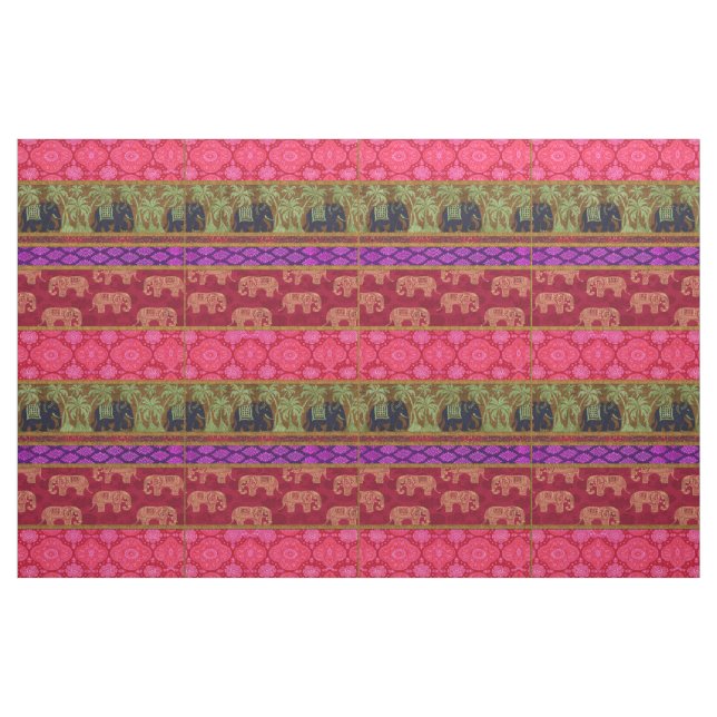 Sacred Elephants Fabric Stoff (Yard (91,4 cm))