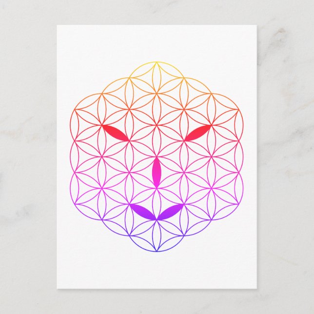 Sacred face - Arcturian 02, CF-Tr. Postkarte (Vorderseite)