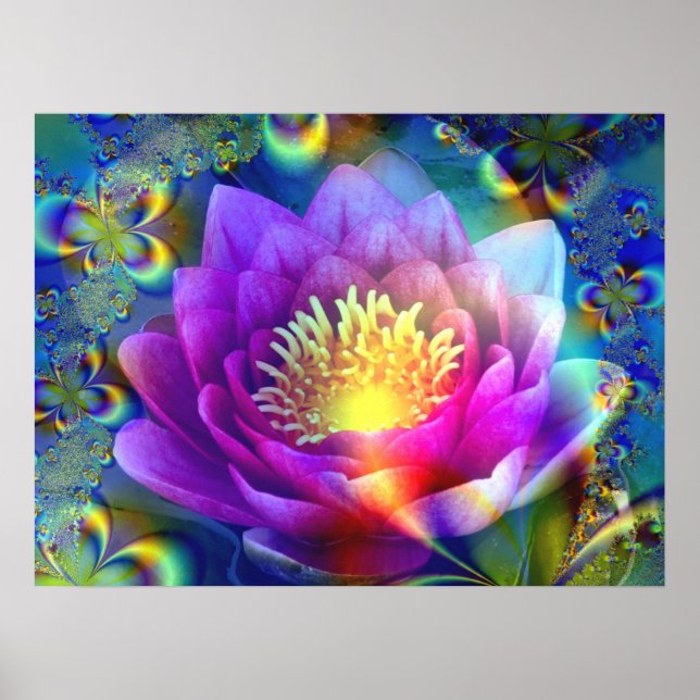 Sacred Flower of Love & Peace - Poster (Vorne)