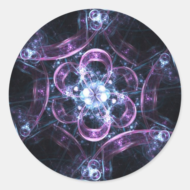 Sacred-G-Energieblasen Runder Aufkleber (Vorderseite)