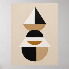 Sacred Geometry Abstrakte Minimalistische Dreieck  Poster