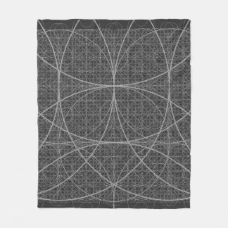 Sacred Geometry Circles Blume of Life Fleecedecke