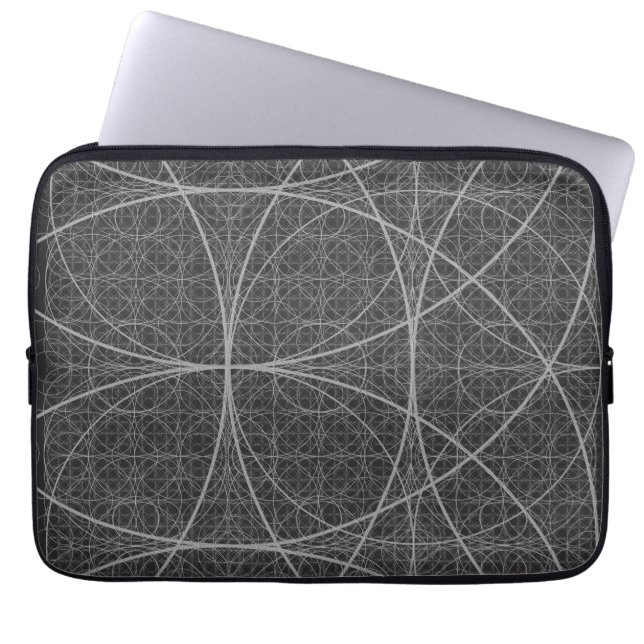 Sacred Geometry Circles Blume of Life Laptopschutzhülle (Vorderseite)