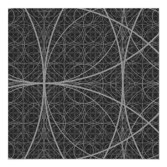 Sacred Geometry Circles Blume of Life Poster (Vorderseite)