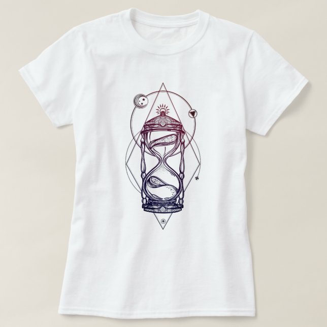 Sacred Geometry Hourglass T-Shirt (Design vorne)