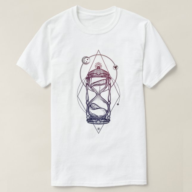 Sacred Geometry Hourglass T-Shirt (Design vorne)