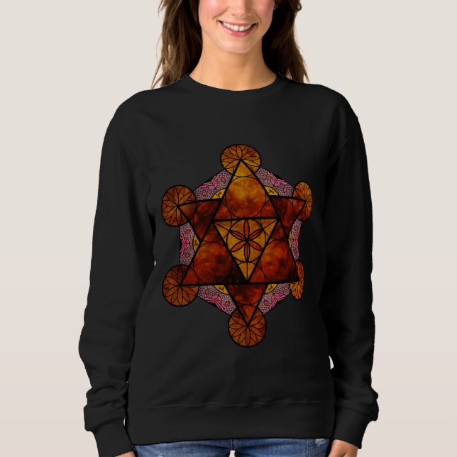 Sacred Geometry Ignis Tri Blend Sweatshirt (Vorderseite)
