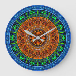 Sacred Geometry Mandala Clock Große Wanduhr