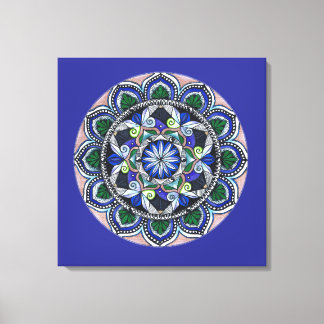 Sacred Geometry Mandala Leinwanddruck