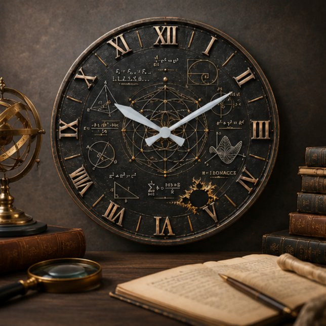 Sacred Geometry Math  Große Wanduhr (Von Creator hochgeladen)