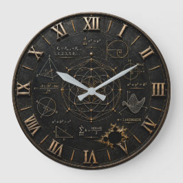 Sacred Geometry Math Große Wanduhr