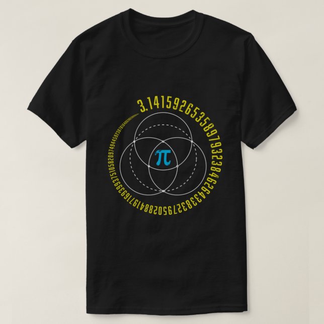 Sacred Geometry Pi Venn Diagramm Math STEM 314 Pi  T-Shirt (Design vorne)