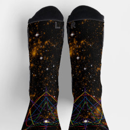 Sacred Geometry Sigil Socken