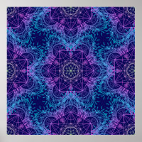 Sacred Geometry Symbols in Mandala nahtlos patter